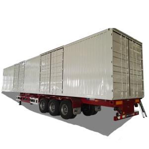 Buy cheap 3 Axles 12 Weheels Container 50 Tons Heavy Duty Van Semi Trailer from wholesalers