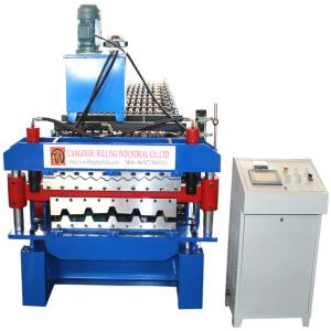 Buy cheap High Speed Roofing Tiles Machine Customization Double Layer Roof Sheet Roll Forming Machine for Ibr Corrugated Glazed from wholesalers