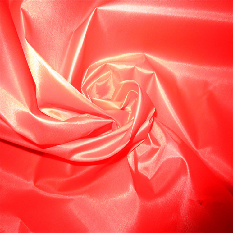100% Polyester Lining 210T Taffeta Color Fabric for Exported Standard Anti-Static