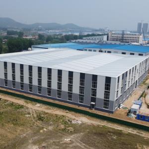 Buy cheap Prefab Steel Warehouse with Overhead Crane Q235B Q355B from wholesalers