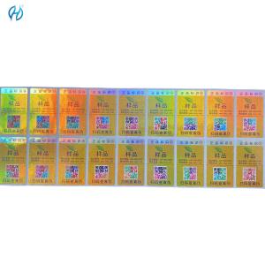 Buy cheap Customizable Laser Anti Counterfeiting Label with 3-5 Years Shelf Life and ISO9001 Certification for Enhanced Security from wholesalers