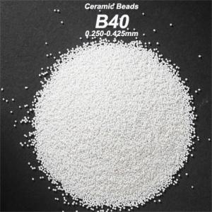 Buy cheap 60-66% ZrO2 Zirconia Beads Ceramic Blasting Media B40 0.250-0.425mm B60 0.063-0.125mm from wholesalers