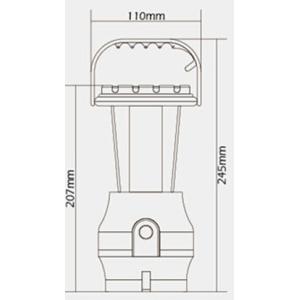 solar portable light with USB output and crank/multifunctional solar camping