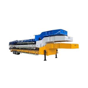 Buy cheap 60 Ton Used Lowbed Trailer Heavy Duty Lowboy Trailer for Jost E100 11.5t Landing Gear from wholesalers