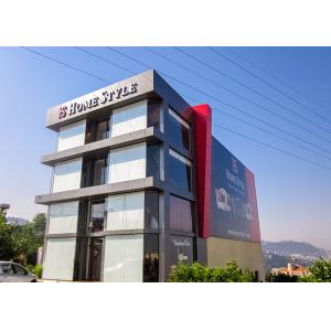 Buy cheap Silver Gold Non Combustible Aluminum Curtain Wall Extrusions Facade Cladding from wholesalers