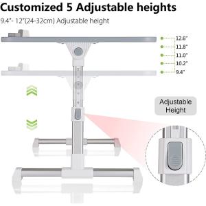 Buy cheap Adjustable Height Mini Student Study Table White Manual Foldable Desk for Modern Homes from wholesalers