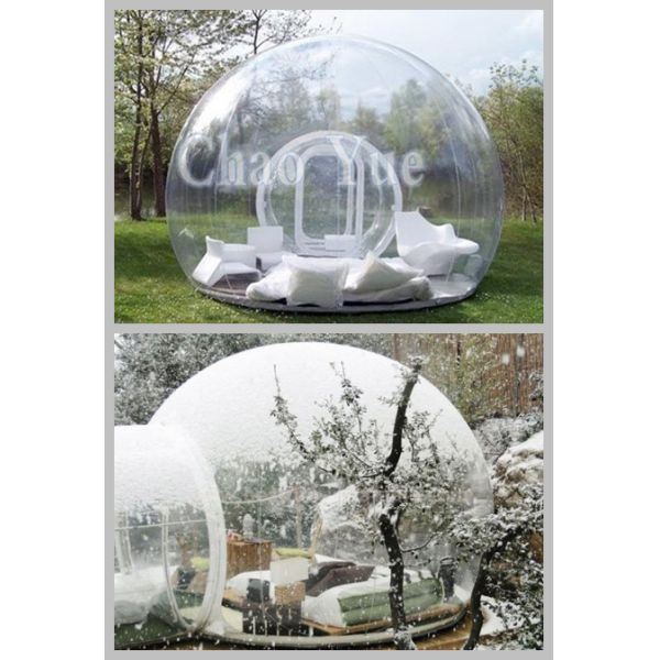Buy cheap nflatable Clear Dome Tent, Inflatable Transparent Tent, Inflatable Lawn Tent from wholesalers