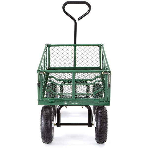 Buy cheap Versatile Steel Mesh Garden Trolley Cart for All Your Gardening Tasks from wholesalers