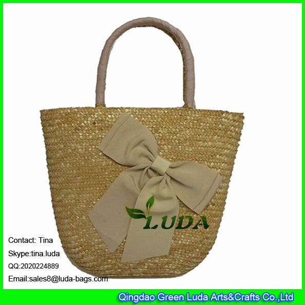 Quality LUDA new designer wheat straw handbags handmade lady straw bags for sale