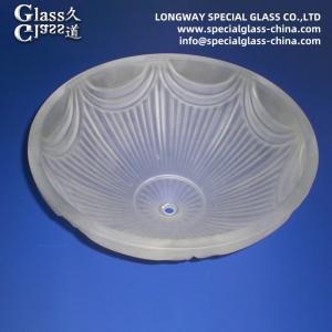 Buy cheap Customized Frosted Soda Lime Glass Light Covers / Lighting Glass Cover from wholesalers