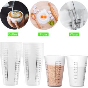 Buy cheap 8oz Reusable Plastic Measuring Cups Liquid Paint Mixing Measure Cups For Kitchen Cooking from wholesalers