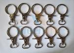 Buy cheap Round Mouth Type Zinc Alloy Lobster Claw Hook , Lanyard Attaching Swivel Snap Hooks from wholesalers
