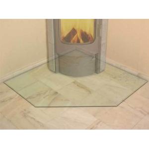 Buy cheap BS6206 Certification Small Glass Fireplace , Glass Hearths For Stoves from wholesalers