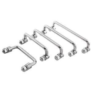 Buy cheap ISO9001 Steel Cabinet Handles 150*9mm Tool Box Pull Handle ODM With Black Rubber Grips from wholesalers