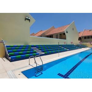 Buy cheap Swimming Baths Telescopic Tribunes Seating With HDPE Plastic Bench Seat from wholesalers