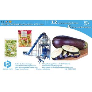 Mixing salad leafy vegetables automatic weighing and pouch packaging machine