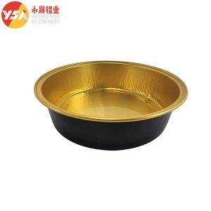 Buy cheap Black And Gold Sealable Foil Pans With 580ml Capacity For Food Packaging Needs from wholesalers