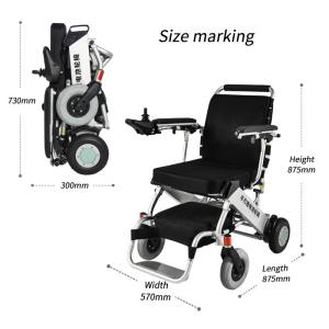 Buy cheap Disabled 6km/H Lightweight Foldable Electric Wheelchair from wholesalers