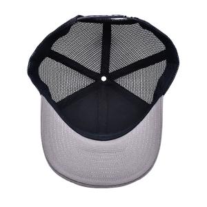 Buy cheap Customizable Cotton-Front Trucker Cap with Sweatband Custom Lether Patch from wholesalers