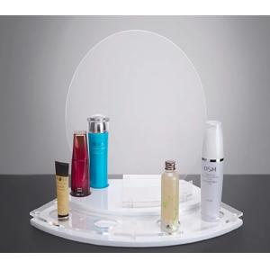 Buy cheap White Plastic Cosmetic Display Counter Custom Modern Design High Rigidity from wholesalers