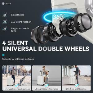 Buy cheap Zipperless Luggage with 4 Wheels 20inch Hard Shell Suitcase with PC+ABS TSA Lock 4 Metal Corner White from wholesalers