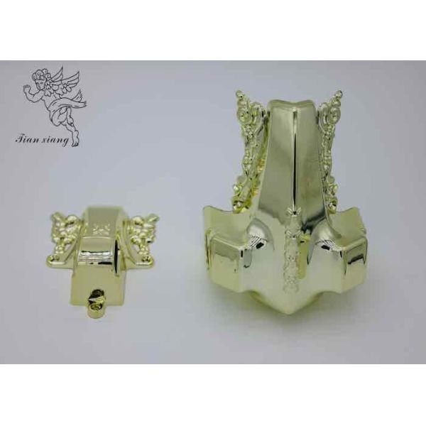 Quality Gold Plastic Material Casket Coffin Hardware Casket Accessories for sale