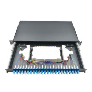 Buy cheap LC UPC Rack Fiber Patch Panel Box Distribution Frame Drawer Type from wholesalers