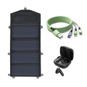 Buy cheap Free Logo Print 28W Portable Solar Panel for Camping Boat and Off-grid Applications from wholesalers