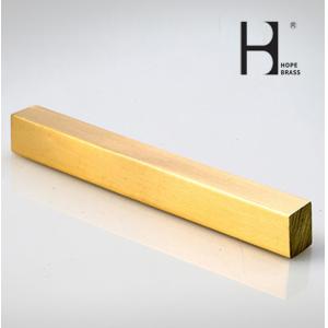 Buy cheap OEM Golden Abrasion Resistant Brass Flat Bars With Anodizing Surface from wholesalers