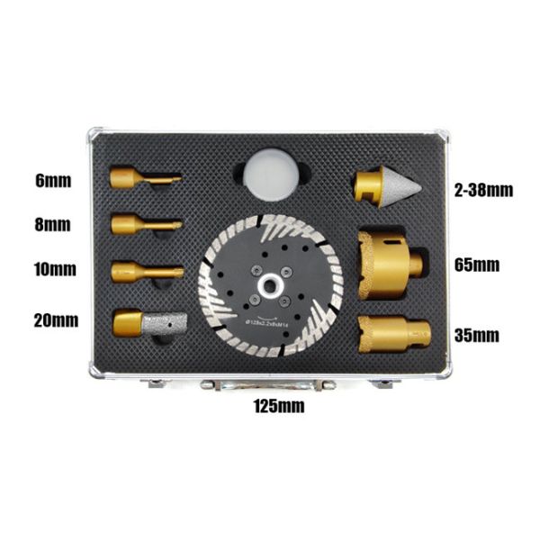 Buy cheap Angle Grinder Aluminium Case Ceramic Diamond Drill Core Bit 3pcs from wholesalers