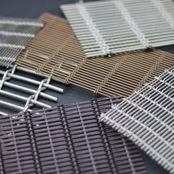 Weft Pitch 15mm Customizable Wire Mesh Grilles In Silver Golden Black Colors