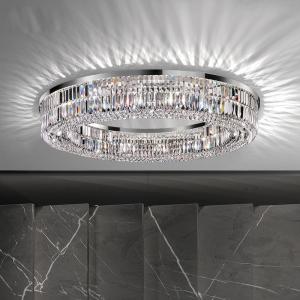 Buy cheap Square Round K9 Crystal Flush Mount High Ceilings Chandeliers ODM from wholesalers
