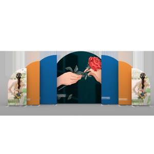 Buy cheap Engagements 7ft Personalized Wedding Backdrops Party Decoration Background Stand Wall from wholesalers