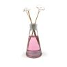 Empty Reed Diffuser Bottles , 60ml Tapered Aroma Air Diffuser With Aluminum Lid for sale