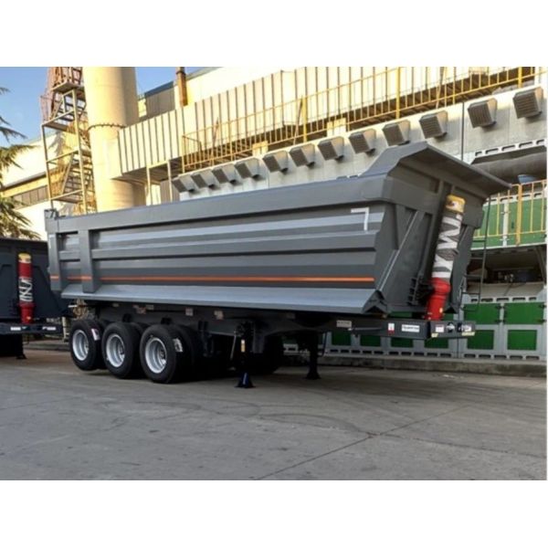 60t Load Capacity Rear Dump Trailer Wabco Relay Valve Durable