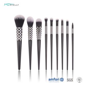 Buy cheap BSCI 9PCS Wooden Handle Makeup Brushes With Synthetic Hair from wholesalers