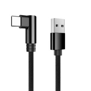 Buy cheap Wholesale Nylon Type C To USB 2.0 Type C Cable 90 Degree Angle USB C Cable Fast Charge Cable Data Cable from wholesalers