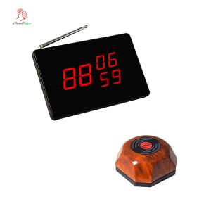 Buy cheap Wireless restaurant waiter service calling system digital screen display call button paging system from wholesalers