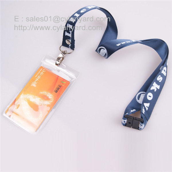 Buy cheap Rivet nylon strap with leather card badge, plain nylon lanyards from wholesalers