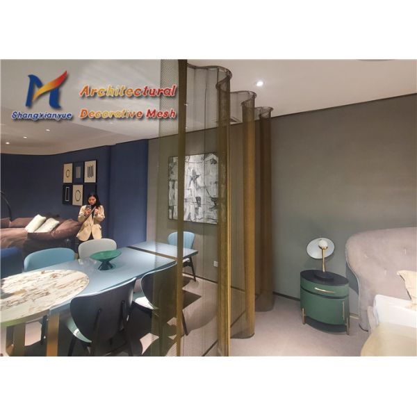 Buy cheap Wave Type Coil Drapery Mesh Exhibition Hall Metal Dividers Aluminium from wholesalers