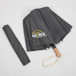 Buy cheap Lightweight Folding Umbrella Wood Handle , Promotional Folding Rain Umbrellas from wholesalers