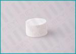 Buy cheap 28/410 White Ribbed Screw Top Caps / Plastic Bottle Lids For Cosmetics from wholesalers