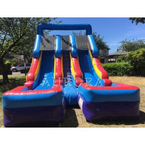 Pvc Tarpaulin Inflatable Water Slides For Pool Giant Inflatable Bouncer Slide