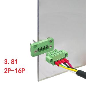 5.08mm pitch Feed Through Flange Screw Terminal Blocks Panel Mount