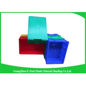 Buy cheap Durable Stackable Plastic Bins Space Saving , Reusable Black Storage Boxes from wholesalers