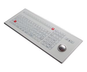 Buy cheap 106 Keys Medical Membrane Switch Keyboard Trackball Front Panel Mounting product