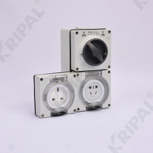 Buy cheap IP66 PC Outdoor Junction Box Combination Switched Sockets Waterproof from wholesalers