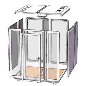 Portable Soundproof Booth with Easy Assembly and Compact 200x90x60cm Dimensions