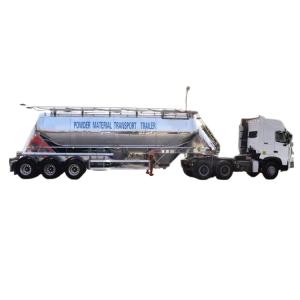 3 Axle V Type Aluminum Alloy Bulk Cement Semi Trailer 30,000liters For Bulk