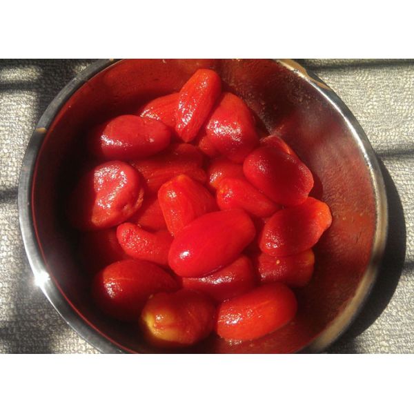 Fresh Delicious Canned Whole Peeled Tomatoes With Sugar BRC Certified